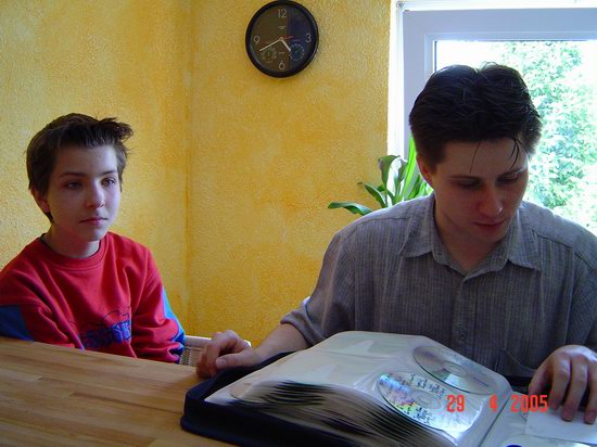 Matzi und Christian, er war zu Besuch bei uns, viel zu selten ...