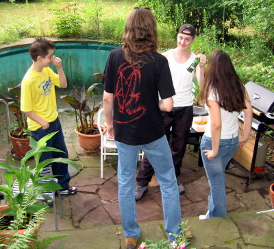 Matthias, Wolfgang, Michael und Sarah