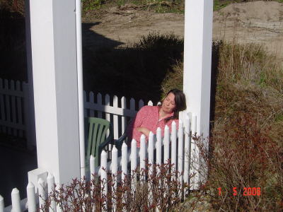 Hier relaxt Mami in unsere ersten Wohnung.